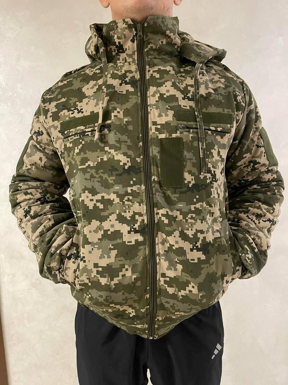 Short Winter Bushel Jacket with Elastic on Fleece Pixel