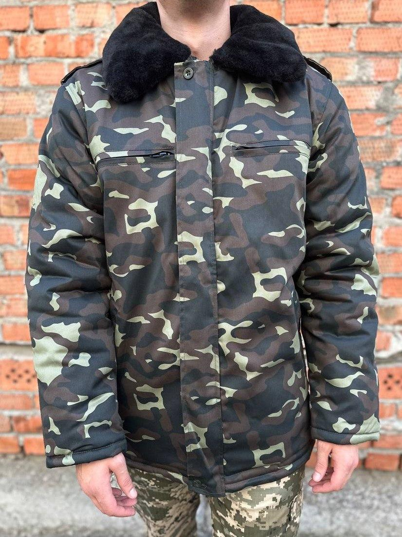 Winter Fur Bushel Coat "Oak" Camouflage Plus Size