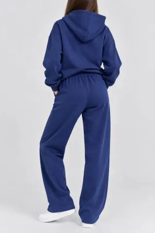 Спортивний костюм жіночий однотонний, колір синій, 244R1008-10