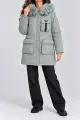 Women's winter jacket, light olive color, 129R8527 - Photo 1