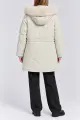 Women's winter jacket, light beige color, 129R8527 - Photo 4