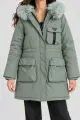 Женская зимняя куртка, цвет оливковый, 129R8527 - Фото 2