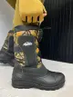 Теплі водонепроникні гумові чоботи на шнурівці "Аляска" - Фото 1