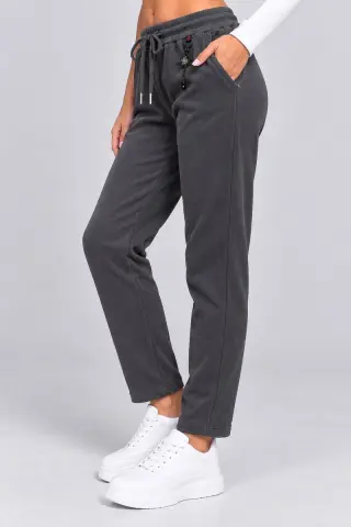 Штани жіночі на флісі, колір темно-сірий, 243RSY-2036