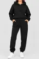 Women's knit suit, black color, 244R9137 - Photo 1