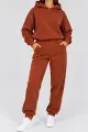 Women's knit suit, terracotta color, 244R9137 - Photo 1