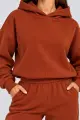 Women's knit suit, terracotta color, 244R9137 - Photo 4