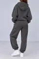Women's knit suit, gray color, 244R9137 - Photo 3