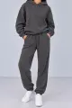 Women's knit suit, gray color, 244R9137 - Photo 1