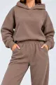 Women's knit suit, brown color, 244R9137 - Photo 4
