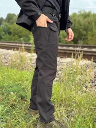 Костюм чорний софтшел ESDY