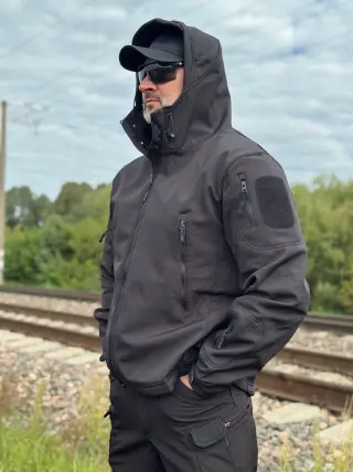 Костюм чорний софтшел ESDY