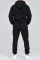 Men's Sports Suit on Fleece, Black Color, 257R662 - Photo 3