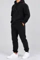 Men's Sports Suit on Fleece, Black Color, 257R662 - Photo 2