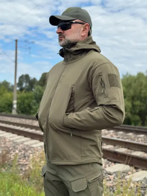 Костюм тактичний софтшел Esdy демісезонний олива