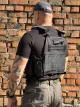 Tactical Plate Carrier Single Sword with 7 Pouches, Black - Photo 4