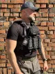 Tactical Plate Carrier Single Sword with 7 Pouches, Black - Photo 6