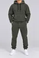 Men's Sports Suit on Fleece, Khaki Color, 257R662 - Photo 1