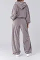 Women's velour sports suit, light powder color, 241R2001-20 - Photo 3
