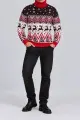 Men's Christmas Turtleneck Sweater, Red Color, 214R24713 - Photo 2