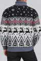 Men's New Year Sweater with High Neck, Denim Color, 214R24713 - Photo 4