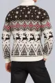 Men's New Year Sweater with High Neck, Beige, 214R24713 - Photo 4