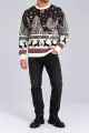 Men's Christmas Sweater, Brown, 214R22605 - Photo 2