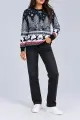Women's Christmas Sweater, Blue, 214R22605-5 - Photo 2
