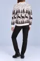 Women's Christmas Sweater, Milk Color, 214R22601-5 - Photo 4