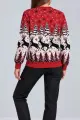 Women's Christmas Sweater, Red Color, 214R22601-5 - Photo 4