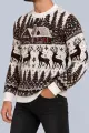 Men's Christmas Sweater, Beige Color, 214R21320 - Photo 3