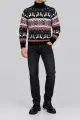 Men's Christmas Turtleneck Sweater, Black, 214R21305 - Photo 2