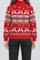 Women's New Year Turtleneck Sweater, Red, 214R21305-5 - Photo 4