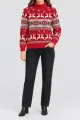 Women's New Year Turtleneck Sweater, Red, 214R21305-5 - Photo 2