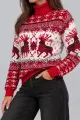 Women's Christmas Sweater, Red, 214R21302-5 - Photo 3
