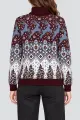 Women's Christmas Sweater, Burgundy Color, 214R21301-5 - Photo 4