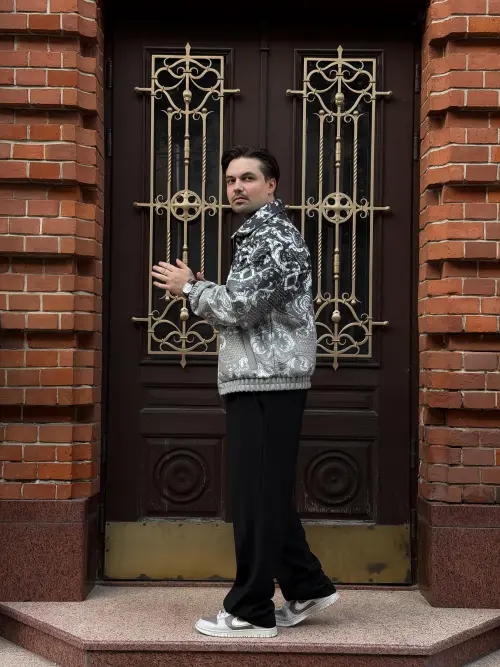 Кашемир принт градиент