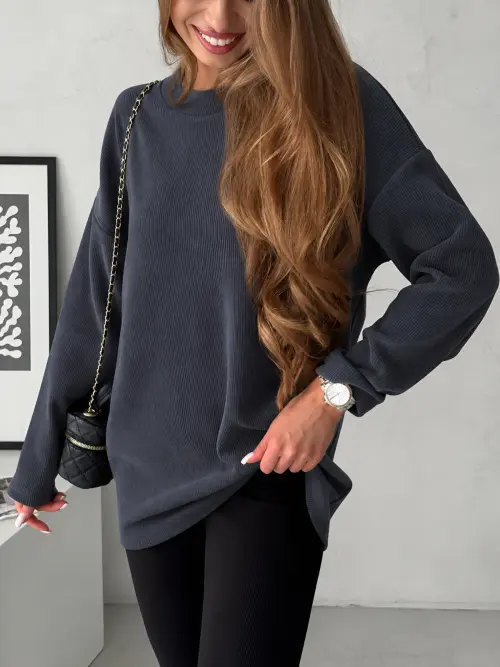 Women's Knit Sweater Grey Merlini Vella