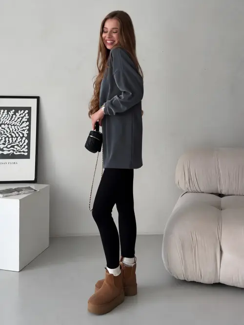 Women's Knit Sweater Grey Merlini Vella