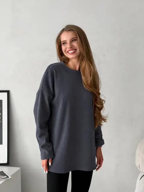 Women's Knit Sweater Grey Merlini Vella