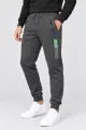 Men's Sports Pants on Fleece, Grey Color, 129R6125 - Photo 3