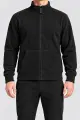 Men's fleece sports suit, black color, 257R661 - Photo 4