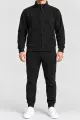Men's fleece sports suit, black color, 257R661 - Photo 1