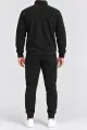 Men's fleece sports suit, black color, 257R661 - Photo 3