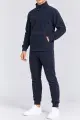 Men's fleece sports suit, dark blue color, 257R661 - Photo 2