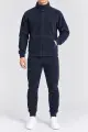 Men's fleece sports suit, dark blue color, 257R661 - Photo 1