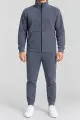 Men's fleece sports suit, grey color, 257R661 - Photo 1
