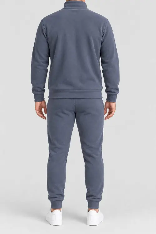Men's fleece sports suit, grey color, 257R661