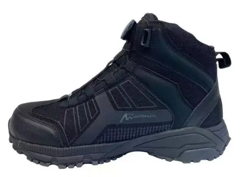 Tactical Military Demiseasonal Boots Maercanson with Auto-Lacing Black