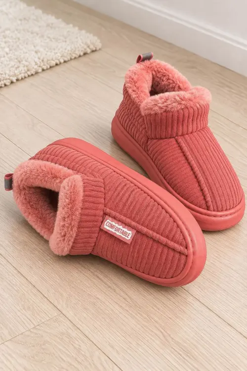 Капці-уггі жіночі повсякденні, колір кораловий, 243R1592